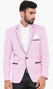 Ennoble Solid Blazer rózsaszínben