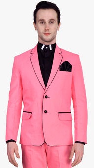Shaftesbury London Bright Pink Solid Blazer