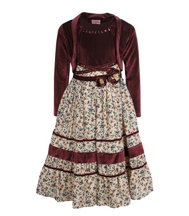 Maroon Festkjole Frock