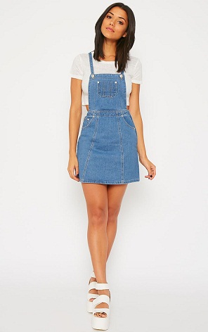 Denim Pinafore Fancy Frock