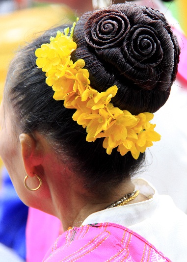 Hævebolle med blomster Styling fletninger