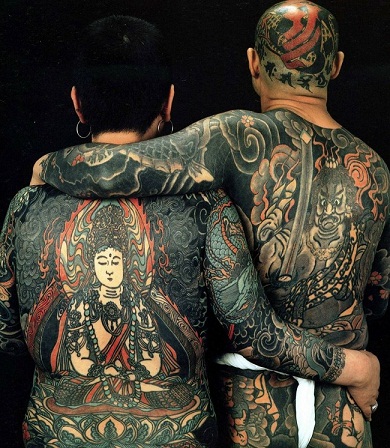 Fuldkrop asiatisk tatovering til par