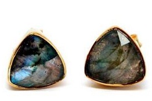 Gemstone Labradorite Stud øreringe Smykker