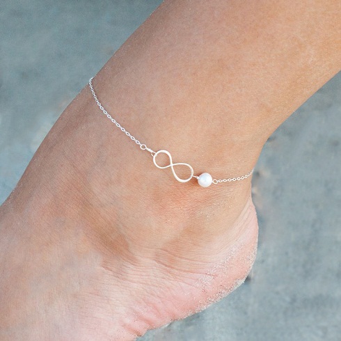 Pearl Infinity Anklet