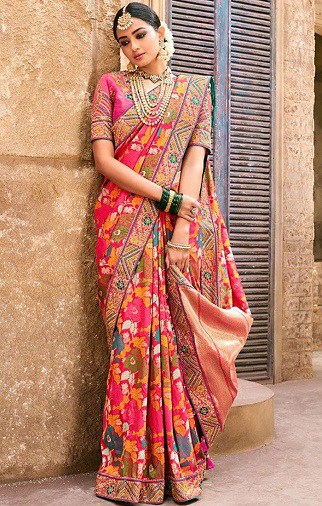 Multi Color Banarasi Saree