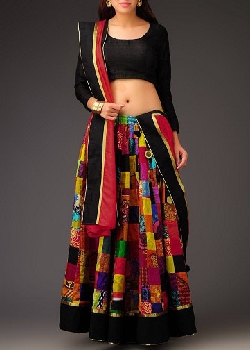 Multi Color Half Saree