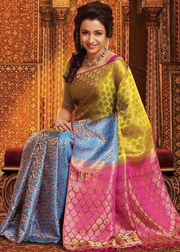 Multi Color Wedding Saree