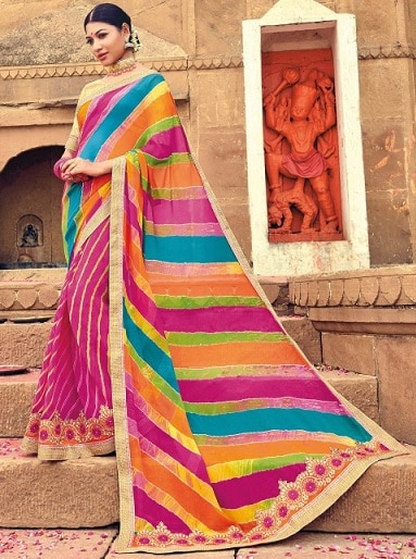 Multi Color Designer Saree