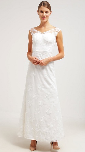 Hvid lejligheds kjole