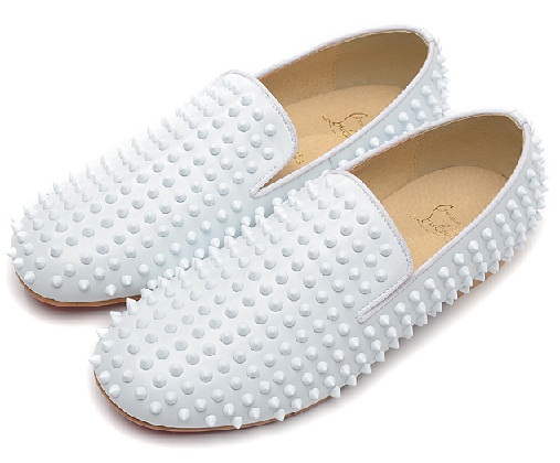 Loafers med hvid farve