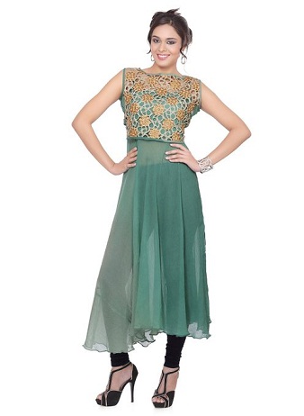 A Line Chiffon Kurti