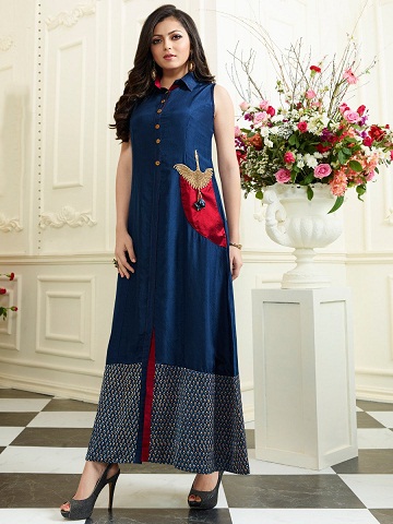 Lang Chiffon Kurti