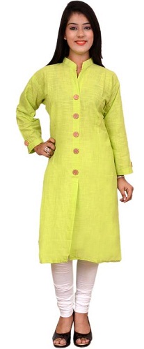 Fitze Casual Solid Women Kurti