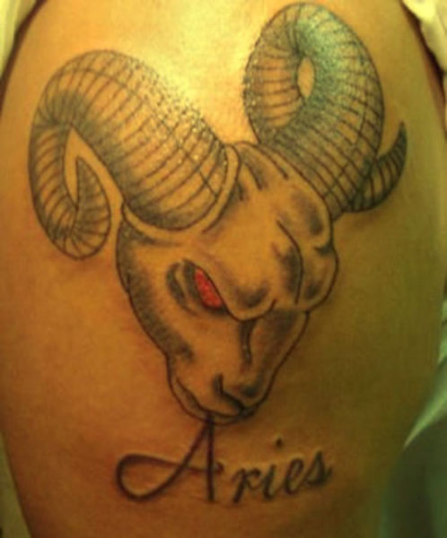 Angry Aries Tattoo til mænd