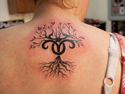 Virágos Kos tetoválások nőknek