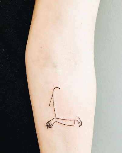 Sensationelt minimalistisk tatoveringsdesign - minimalistiske tatoveringer
