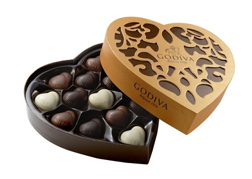 Szív alakú csokoládék