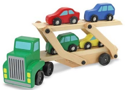 Autós hordozható fa játék születésnapi ajándékok