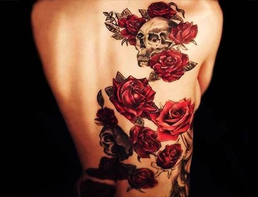 virágos karkötő tetoválások