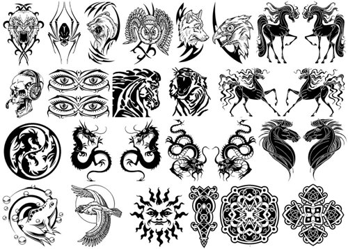 Törzsi karkötő tetoválás minták