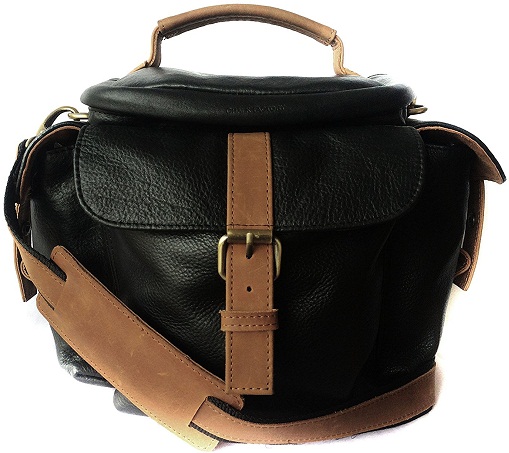 Eredeti bőr táska Canon EOS 600D (18-55IS és 55-250SI) DSLR fényképezőgéphez (#MN_Black)