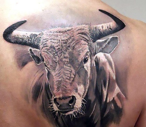 3D Bull tatoveringsdesign
