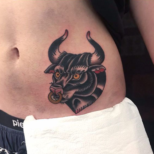 Bedste Bull Tattoo Designs