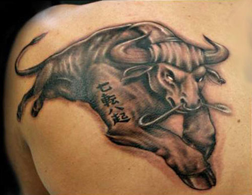 Black Bull Tattoo Designs