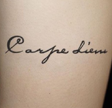 Carpe Diem tetoválás tervezés