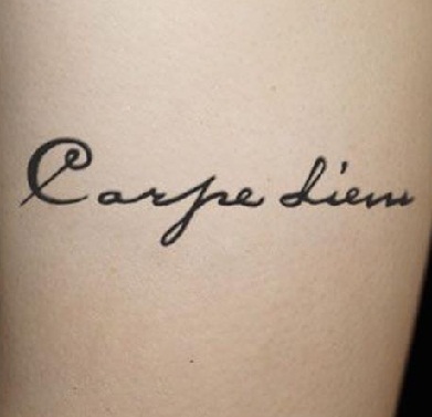 Carpe Diem tatoveringsdesign