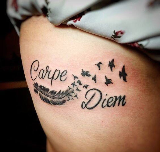 A legjobb Carpe Diem tetoválási minták 3