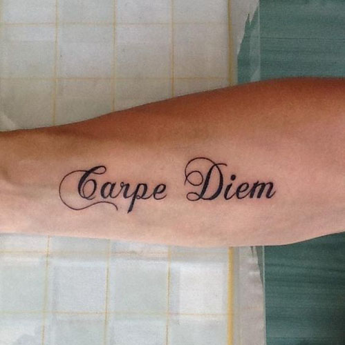 Bedste Carpe Diem Tattoo Designs 8