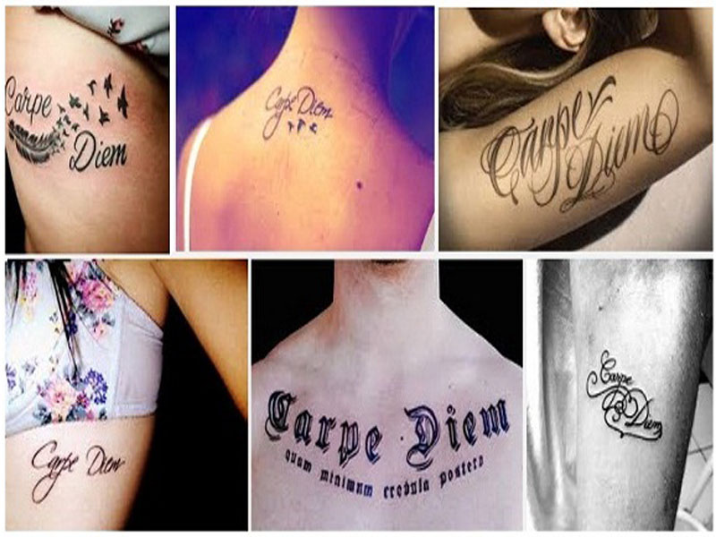 Bedste Carpe Diem tatoveringsdesign med betydning