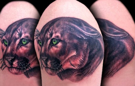 Cat Head Tattoo