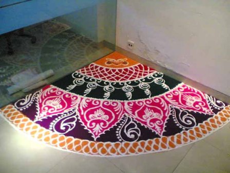 Corner Rangoli Designs