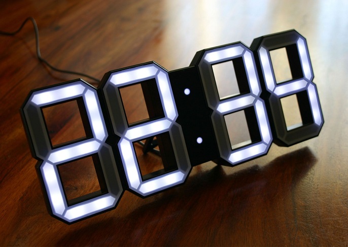 Neon digitalt ur