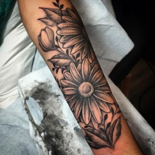 Bedste Daisy Tattoo Designs