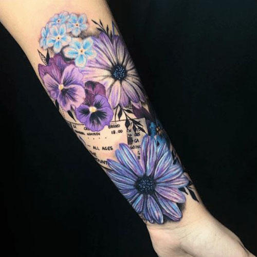 Bedste Daisy Tattoo Ideas