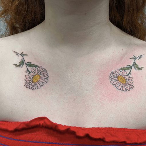 Bedste Daisy Tattoo Designs
