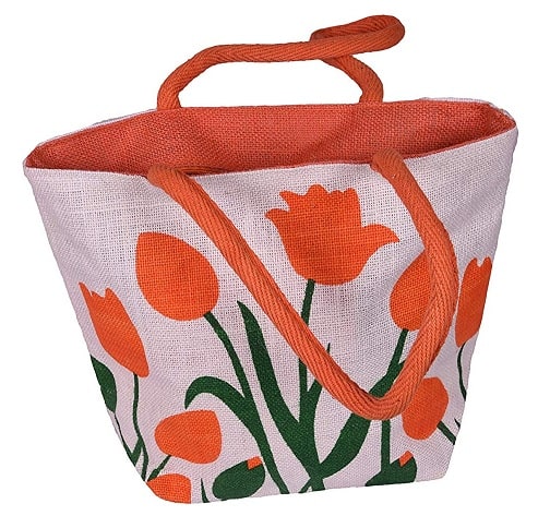 Fashion jute blomster tasker