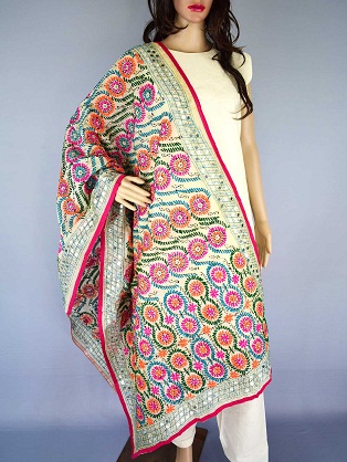 Pandzsábi Phulkari Kurti