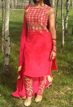 Punjabi broderet Kurti