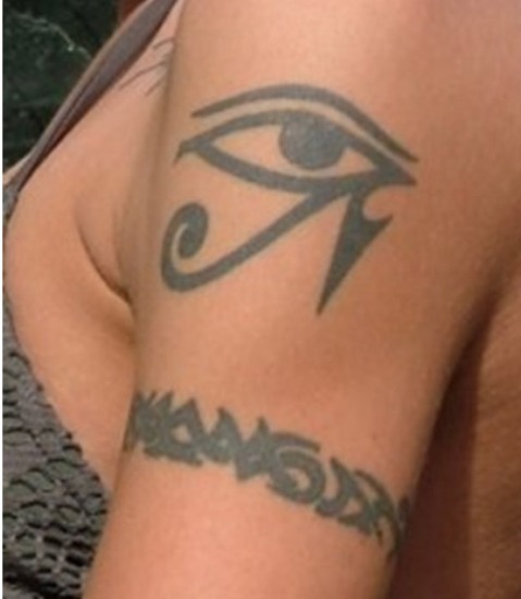 Eye egyptisk tatoveringsdesign