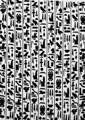 Hieroglyffer egyptiske tatoveringer