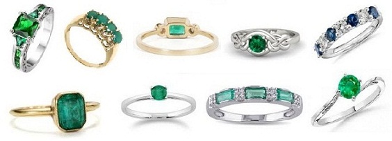 smaragd gyűrű