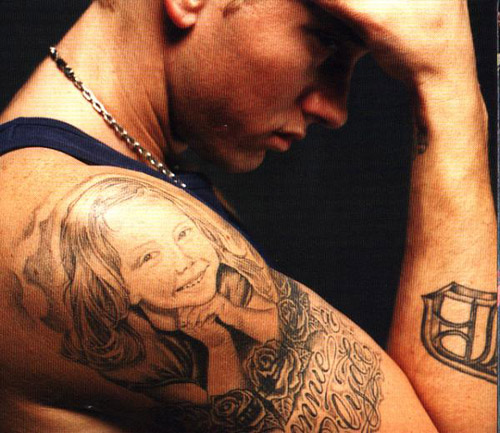 Hailie Jade Og Bonnie & amp; Clyde Tattoo på armen