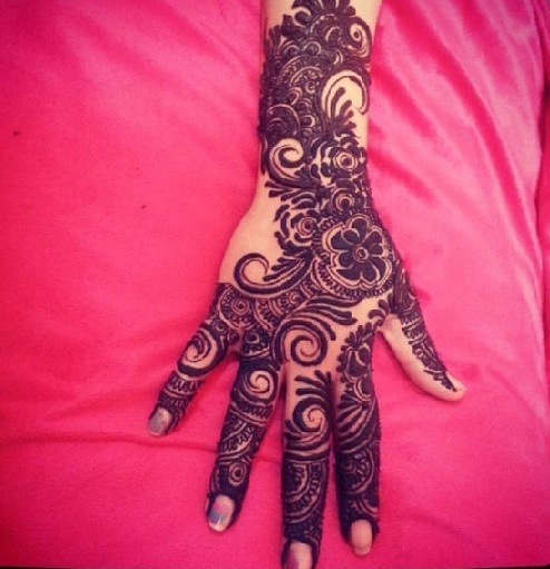 Engagement arabisk Mehndi Design