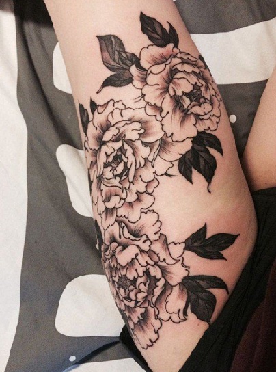 Japán Virágos Tetoválások
