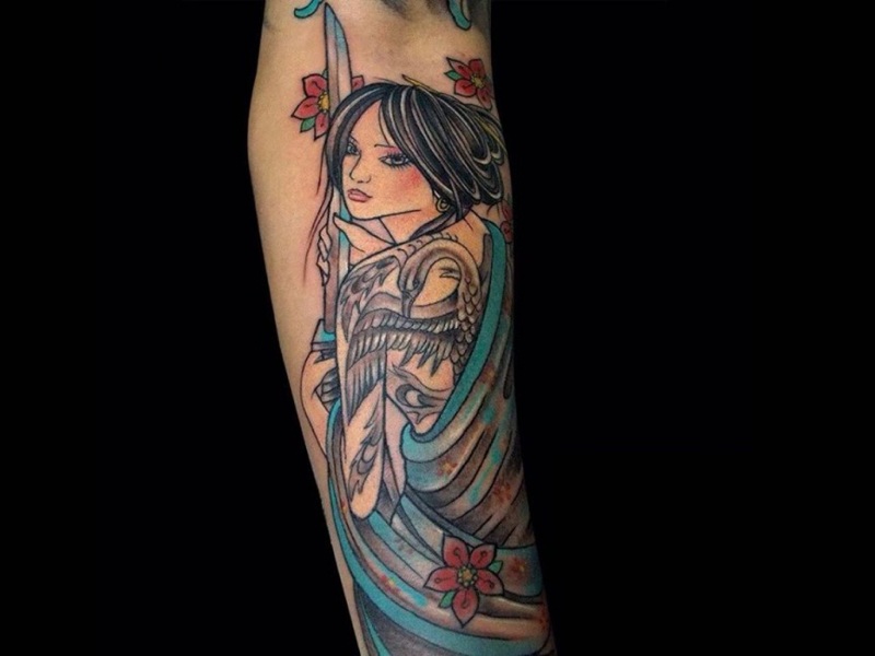 Bedste Geisha tatoveringsdesign med billeder