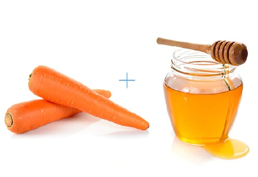Gulerod, honning og aloe ansigtspakke